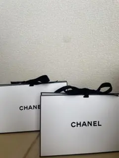 CHANEL リボン付きショップ袋 2個セット