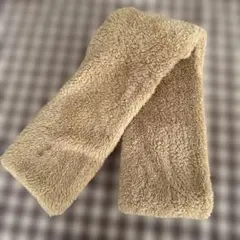 coen フリースマフラー ベージュ