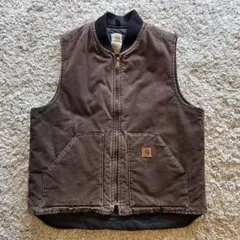 ☆carhartt vtg ダックベスト V02 029 L☆グレー☆フェード - メルカリ