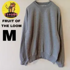 USA古着 FRUIT OF THE LOOM　スウェットM　グレー