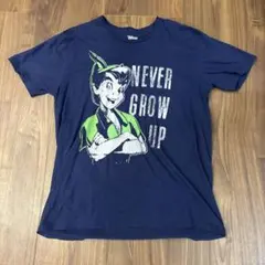 Disney ピーターパン Tシャツ ネイビー XLサイズ