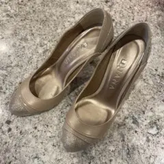 Diana ベージュ 22cmグリッター パンプス