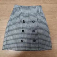 ハニーズ　千鳥格子柄風ミニスカート