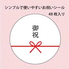 お祝いシール　シンプル　のし　 48枚入りセット
