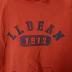L.L.Bean パーカー 古着 オレンジ系 XS SS USED