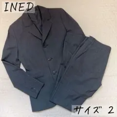 INED　イネド　レディース パンツスーツ　チャコールグレー　サイズ2のサムネイル