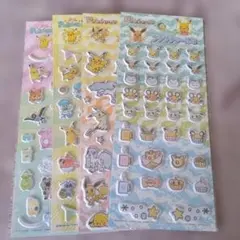新品☆未使用　ポケモン プチプチシール 3・4 合計4枚セット