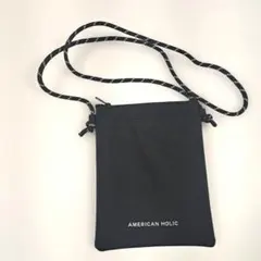 AMERICAN HOLIC ★スマホショルダーバッグ ブラック