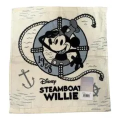 ディズニー100周年 蒸気船ウィリー ミッキー タオル 限定 新品 タグ付き