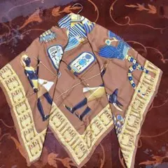 HERMES/エルメス カレ90 古代エジプト スカーフ h_061 HERMES/エルメス カレ90 古代エジプト スカーフ h_061 - メルカリ
