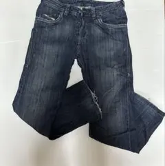 ダークブルー ストレートデニム