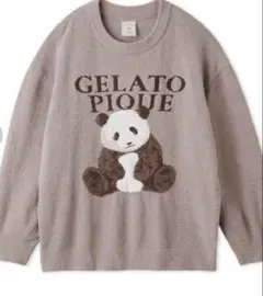 ジェラートピケ パンダデザイン クルーネックパジャマ ジェラートピケ パンダデザイン クルーネックパジャマ