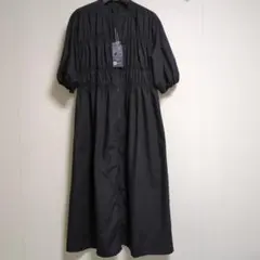 Rag Out 5分袖シャーリングワンピース
