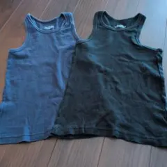 ノースリーブタンクトップ2枚セット110cm