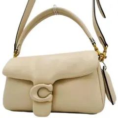 美品✨コーチ ショルダーバッグ ピロー タビー レザー ベージュ C0772