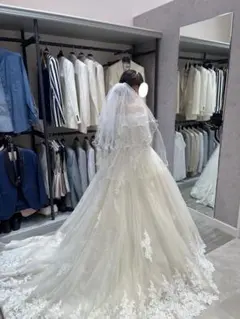 パール付きウェディングベール