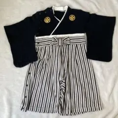 【美品】袴ロンパース　男の子　初節　80