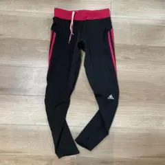 adidas response ボトムス ロングタイツ L ブラック/ピンク