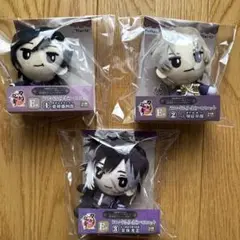 フリューくじ刀剣乱舞　E賞 ぬいぐるみまめマスコット　全3種コンプリートセット