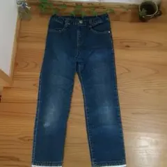 デニム ジーンズ 140 七分丈 hushush