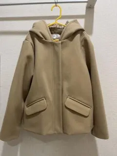 美品！GLOBAL WORK 取り外し可⭕️フード付きコート 140