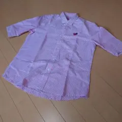 チャンピオン　半袖シャツ ストライプ柄