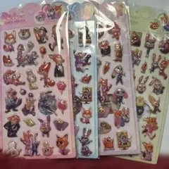 ズートピアボンボンドロップシール4枚セット