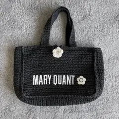 LILY BROWN×MARY QUANT ロゴ 刺繍 カゴバッグ トートバッグ