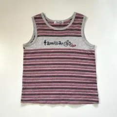 【美品】familiar ノースリーブカットソー タンクトップ 120cm