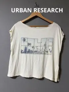 URBAN RESEARCH カリフォルニア プリント フレンチスリーブTシャツのサムネイル