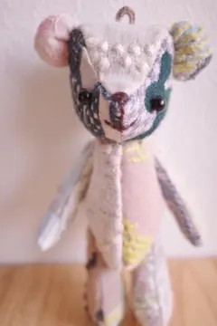 ハンドメイドくまさん35＊ミナペルホネンはぎれ使用