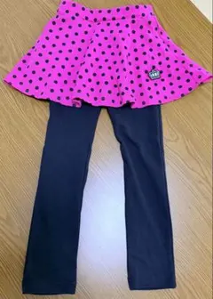 BABYDOLL スカッツ 110 ドット ピンク レギンス付き スカート