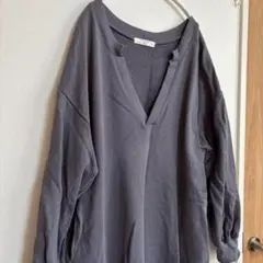 スウェット ロングワンピース