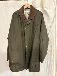 美品】L.L.Bean フィールドジャケット オイルド風 カーキ フード付き