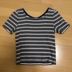 ボーダー柄 半袖カットソー Sサイズのサムネイル