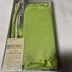 明るい緑色 帯揚げ・帯締めセット