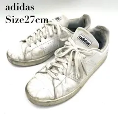 【並品】adidas アディダス ADVANCOURT BASE 27cm 白