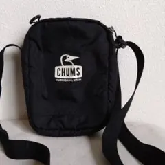 CHUMS ブラック ミニショルダーバッグ サコッシュ