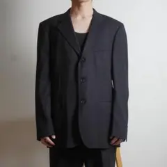 Ermenegildo Zegna シングルテーラードジャケット 黒/UW412のサムネイル