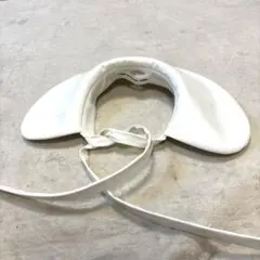 激レア⭐️comme de garcons girl つけ襟　ホワイト　エナメル