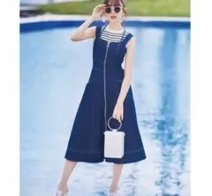 【限定値下げ】リランドチュール コルセットデニムワンピース