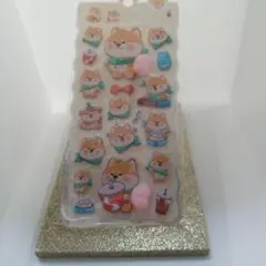 柴犬キャラクター プクプクシール