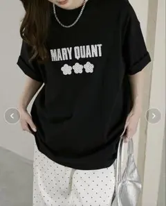 MARY QUANT Tシャツ ブラック Mサイズ