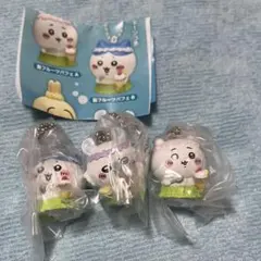 ちいかわ 島フルーツパフェ マスコット 3個セット　ちいかわ　ハチワレ　モモンガ