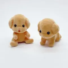 シルバニアファミリー 服なしトイプードル 2体セット