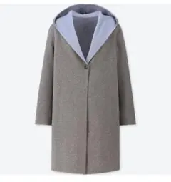 UNIQLO　ダブルフェイスフーデットコート