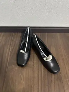 【新品未使用】MAMICA 銀座かねまつ　パンプス　ブラック　24.0.cmのサムネイル
