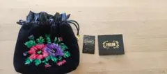 【新品タグ付】FEILER 花柄刺繍ポーチ