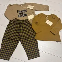 未使用2-3y3点セット！オーガニックズー2024AW