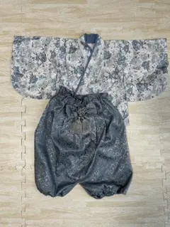ベビー袴 男の子 70〜80cm 青 龍神百花 チノベージュ B39 - メルカリ